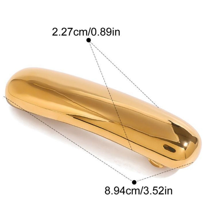 Golden Sleek Hair Clip