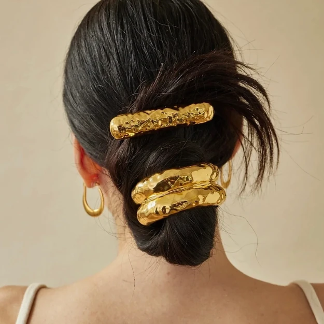 Gilded Double Stack Queen Hair Band