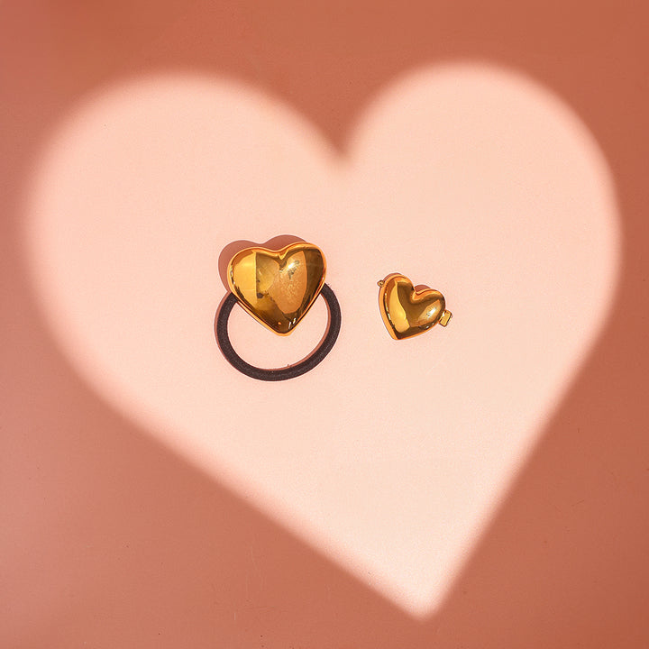 Golden Heart Hairband Bundle