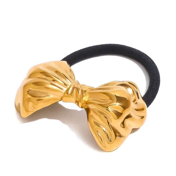 Golden Statement Bow Hair Band