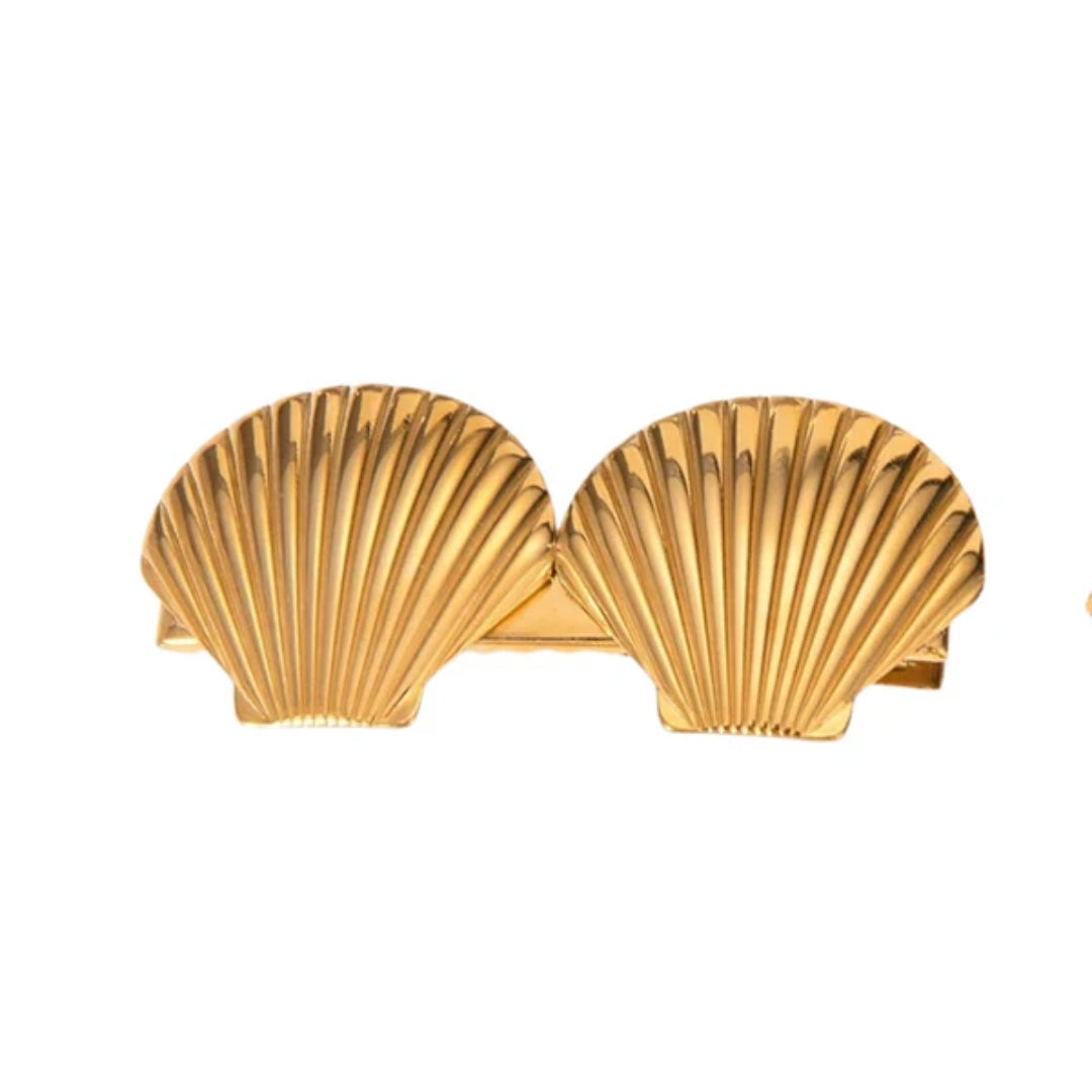 Gilded Sea Shell Hair Clip