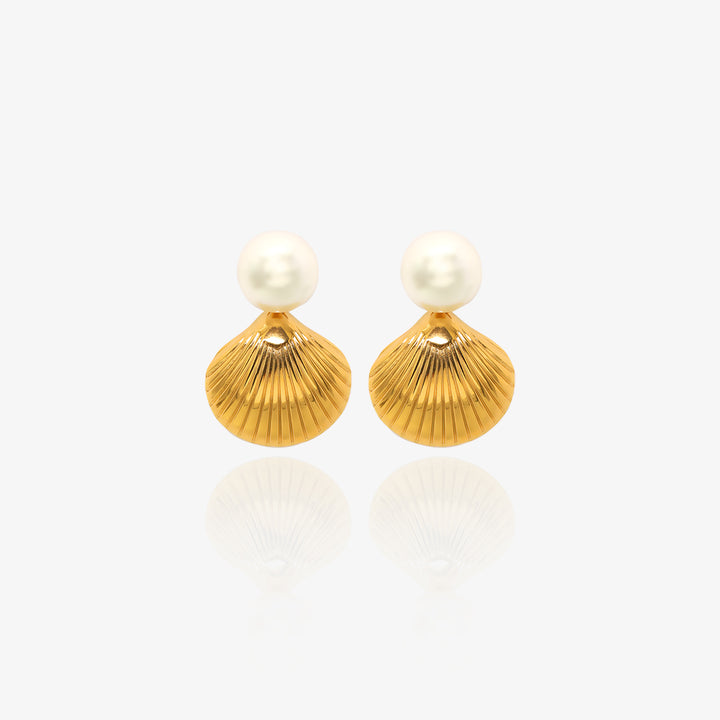 Pearl Sea Shell Earring