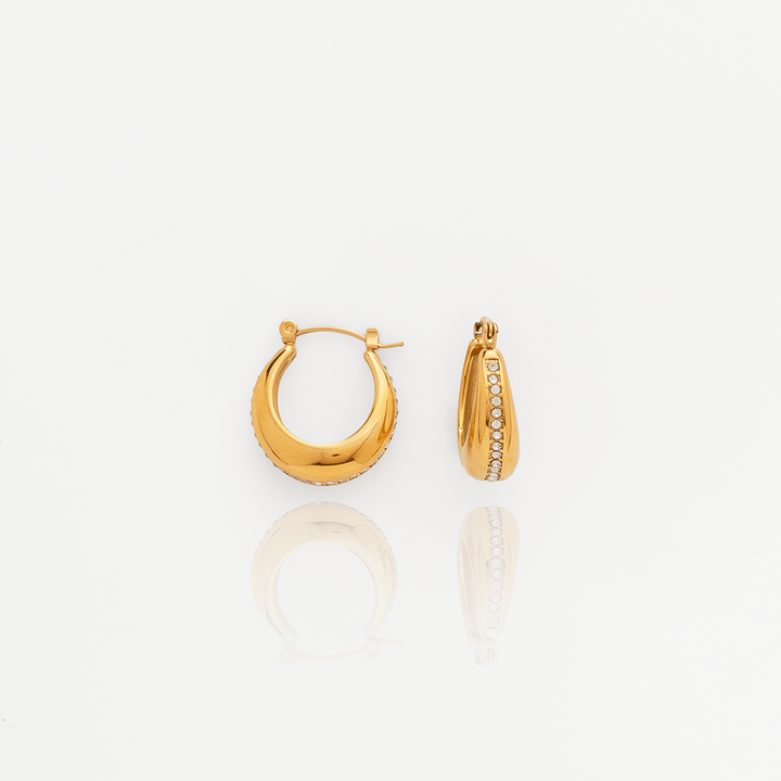 Gilded Chic Stones Earrings