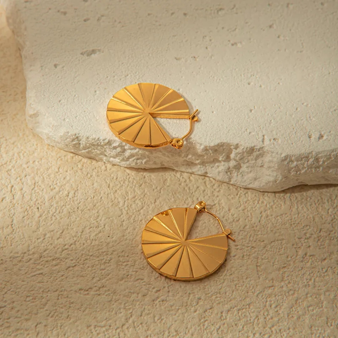 Gilded Statement Chic Earrings