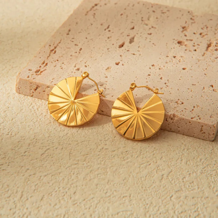 Gilded Statement Chic Earrings