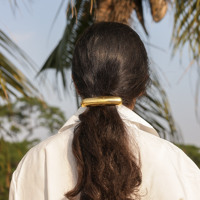 Golden Sleek Hair Clip