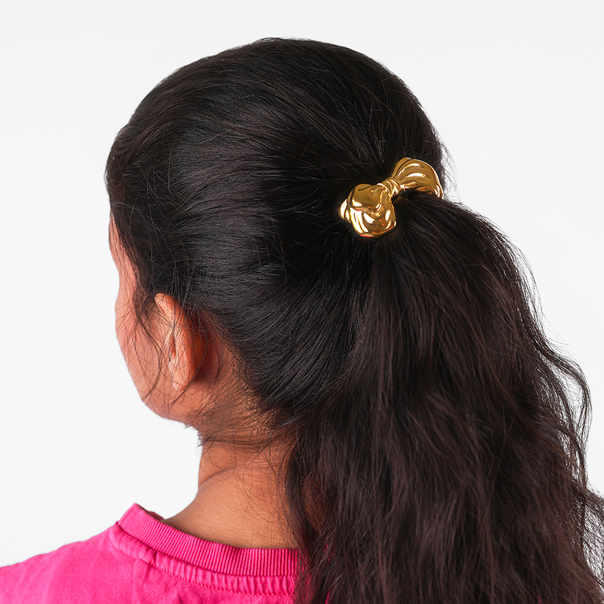 Golden Statement Bow Hair Band