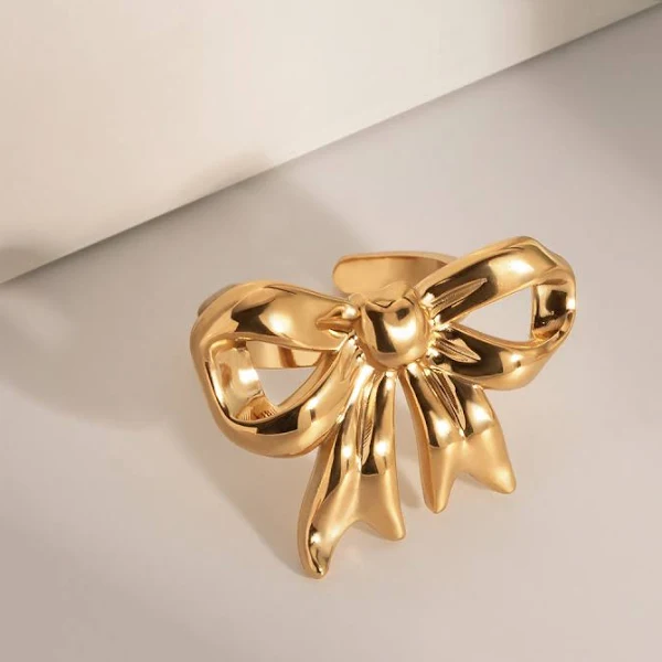 Golden Bow Ring