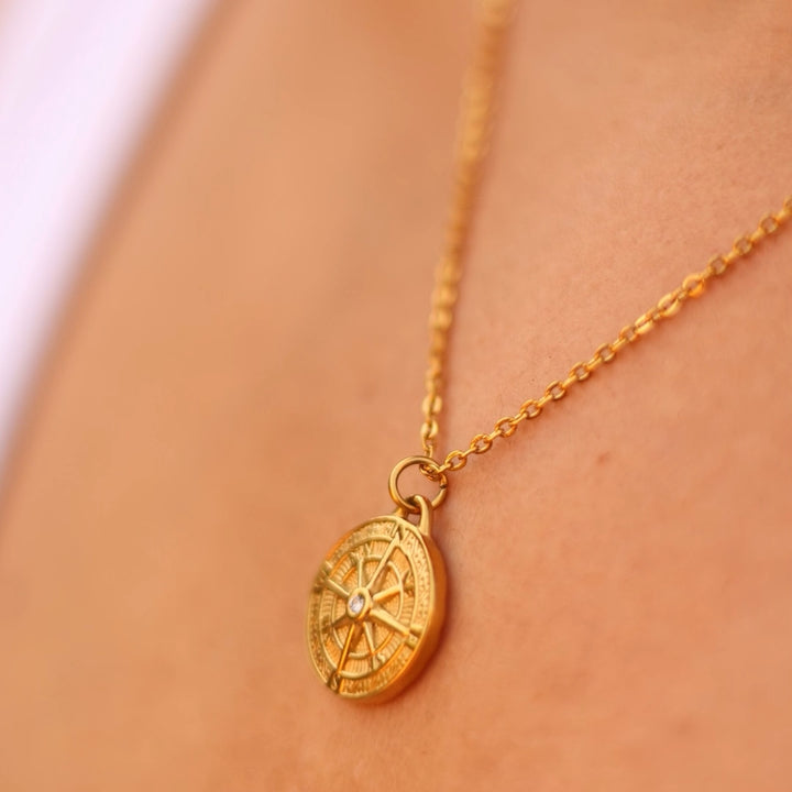 Golden Compass Elegance Necklace