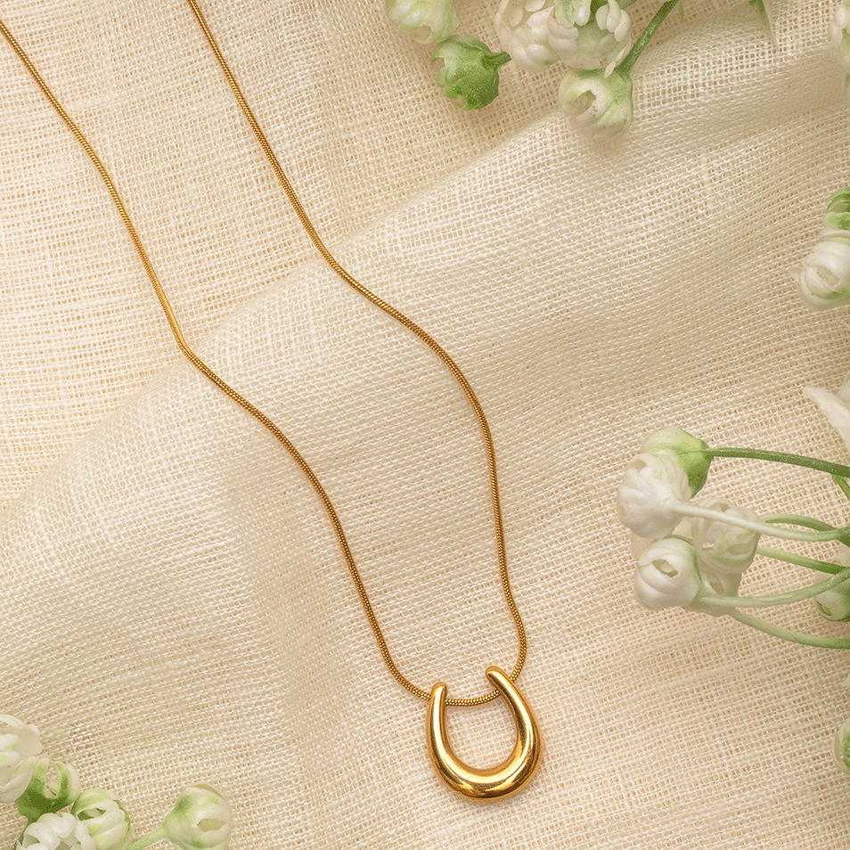 Golden Arc Necklace