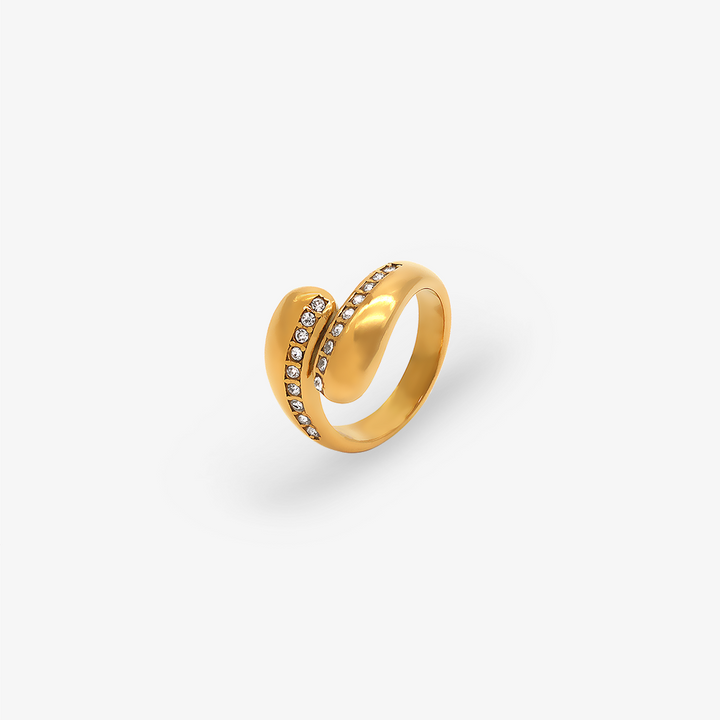 Dazzling Infinity Gold Ring